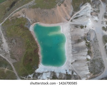 Blue Lagoon In Buxton, An Ariel Shot Which Reveals Everything Underneath The Water