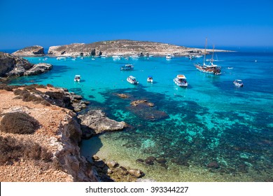 Blue Lagoon At Comino Island - Malta