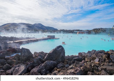 The Blue Lagoon geothermal spa is one of the most visited attractions in Iceland - Shutterstock ID 496418296