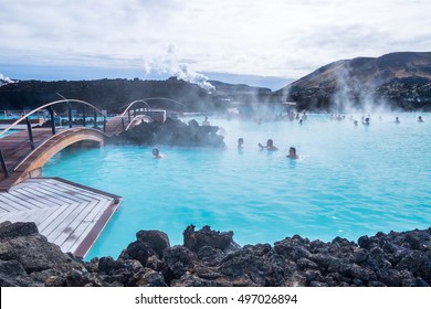 The Blue Lagoon geothermal spa is one of the most visited attractions in Iceland - Shutterstock ID 497026894