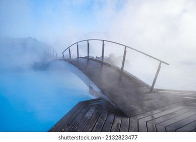 Blue Lagoon, Iceland. Geothermal spa for rest and relaxation in Iceland. Warm springs of natural origin. Blue lake and steam.  - Powered by Shutterstock