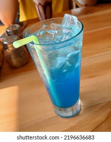 Blue Lagoon Blue Mojito Mocktail 