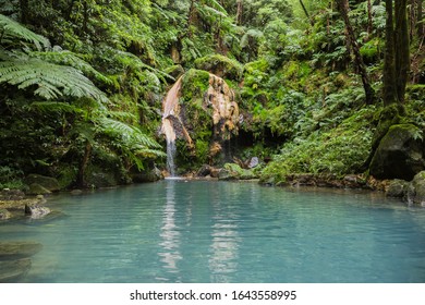 Blue Lagoon Of Natural Hot Spring At 