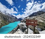 Blue Laguna Paron in the Huascaran National Park near Huaraz, Peru