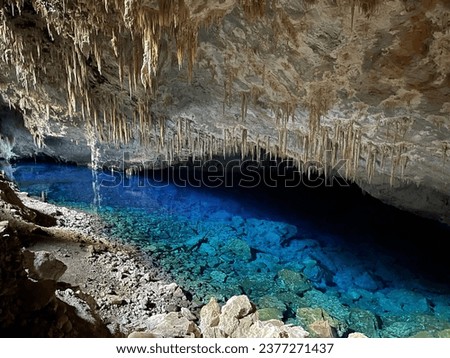 Blue Lake Cave Rock Formations in Bonito Brazil