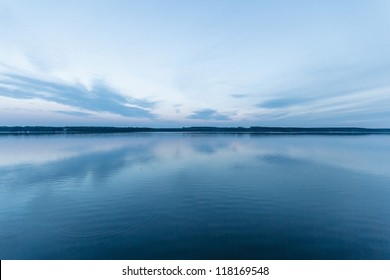 blue lake with cloudy sky, nature series - Powered by Shutterstock