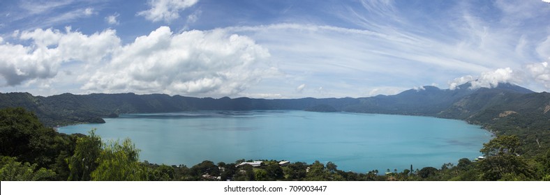 Blue Lake In El Salvador, Central America