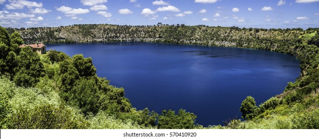 The Blue Lake in Mount Gambier, Australia