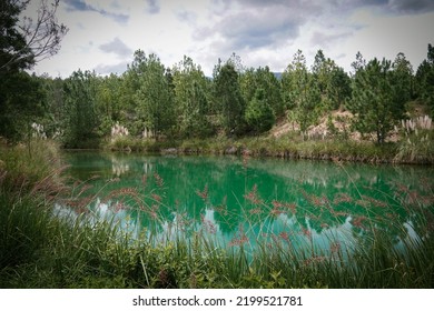 Blue Lake In Villa De Leyva 