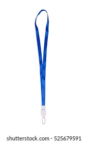 Blue Lanyard For Id Cards And Badges