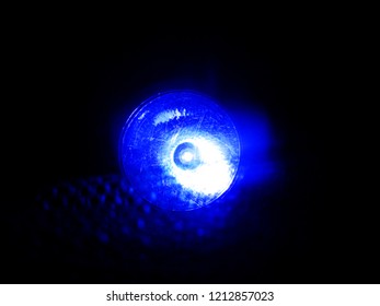 Blue Light in dark.