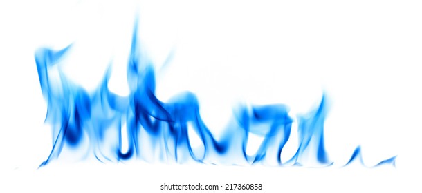 Blue Light Fire Flames On White Stock Photo 217967962 | Shutterstock