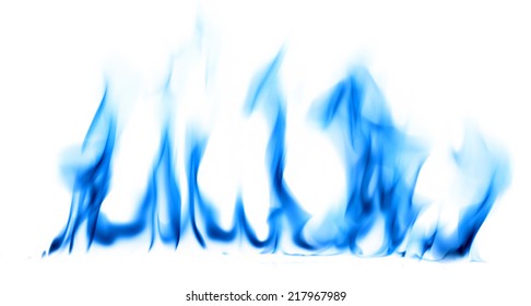 Blue Light Fire Flames On White Stock Photo 217967989 | Shutterstock