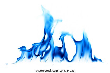 Blue Light Fire Flames On White Stock Photo 243754033 | Shutterstock