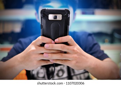 Blue Light From Mobile Screen May Damage Your Eyes.