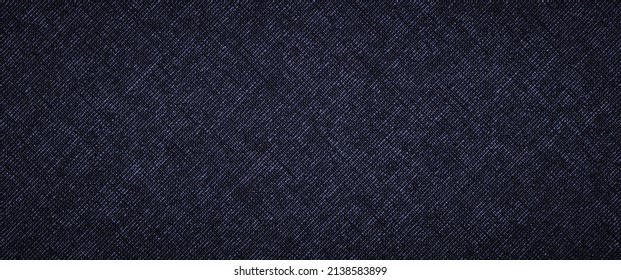 Blue Linen Cloth As Background, Natural Fabric Texture