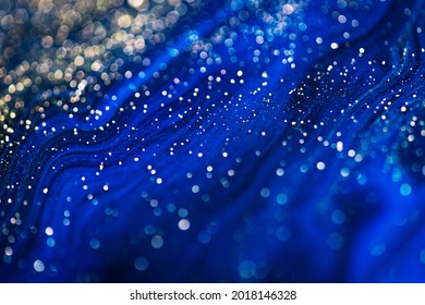 Blue Liquid Marble Background Abstract Flowing Texture Experimental Art