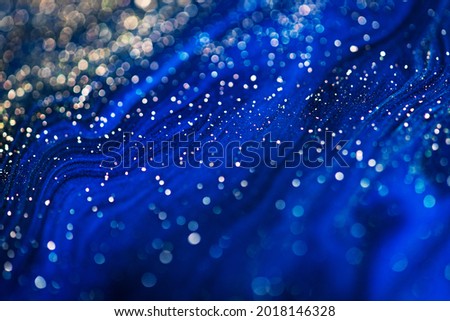 Blue liquid marble background abstract flowing texture experimental art