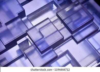 blue lit translucent rectangles