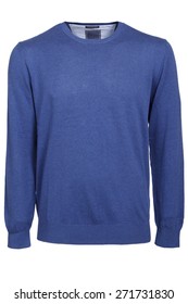 Blue Male Sweater Isolated