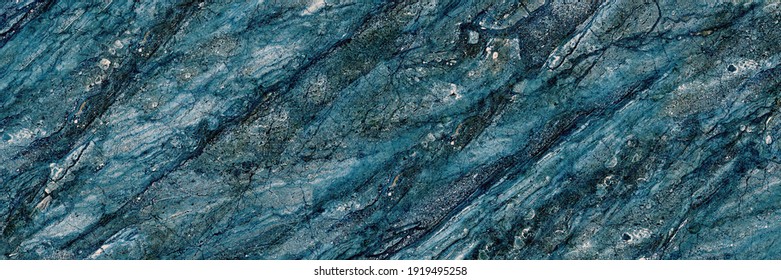 Blue Marble texture background floor decorative stone interior. natural pattern of marble background, Surface rock stone with a pattern of Emperador marbel, Close up of blue abstract texture.