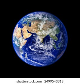 The Blue Marble. Using a collection of satellite images and data, scientists and visualizers stitched together months of observations of Earths Elements of this image furnished by NASA. - Powered by Shutterstock