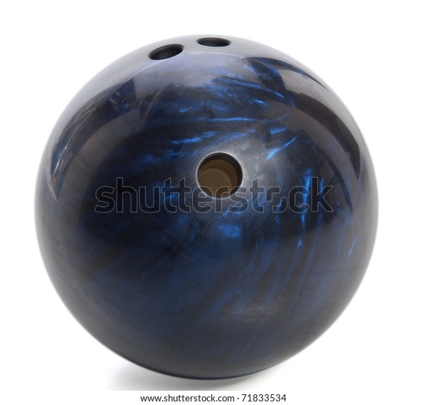 Blue Marbled Bowling Ball Isolated On Stock Photo 71833534 | Shutterstock