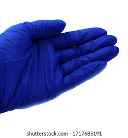 Blue Medical Grade Gloves Background