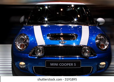 Blue Mini Cooper