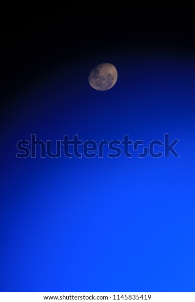 Blue moon, art with\
moon