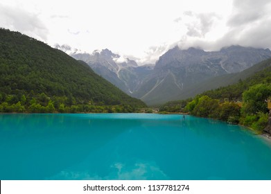 Blue Moon Valley Baishui River Landscape Stock Photo 1137781274 ...