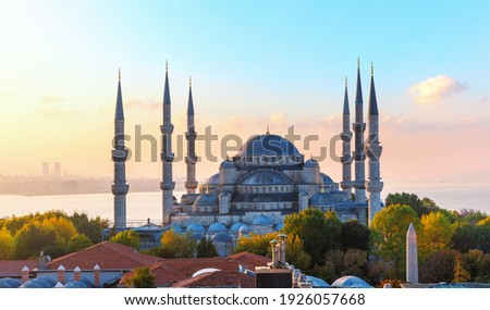 The Blue Mosque, also know as Sultan Ahmet Mosque, Istanbul