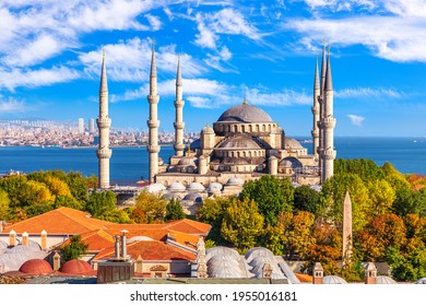 The Blue Mosque or Sultan Ahmet Mosque in the bosphorus, Istanbul