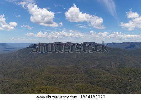 Blue Mountain view from Sublime Point Lookout, NSW, Australia.