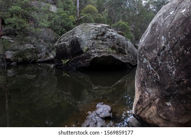 Blue Mountains Swimming Hole In A Tranquil Moment After All The Kids Have Left The Area.