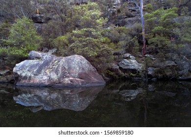 Blue Mountains Swimming Hole In A Tranquil Moment After All The Kids Have Left The Area.