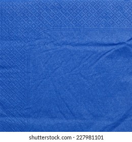 Blue Napkin Paper Texture