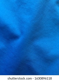 Blue Nylon Spandex Cotton Fabric Texture