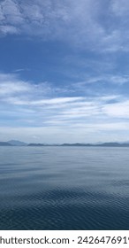 Blue Ocean with Sky and Cloud