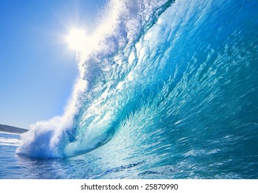 Blue Ocean Wave