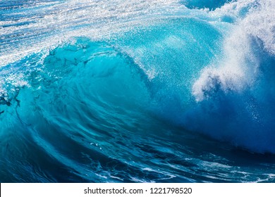 Similar Images, Stock Photos & Vectors of blue ocean wave breaking ...