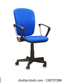 The Blue Office Chair. Isolated