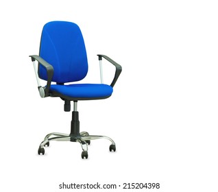 The Blue Office Chair. Isolated