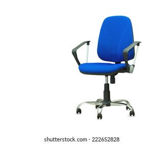 The Blue Office Chair. Isolated