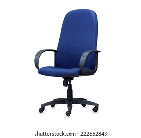 The Blue Office Chair. Isolated