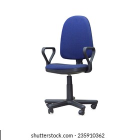 The Blue Office Chair. Isolated