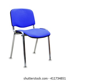 The Blue Office Chair. Isolated