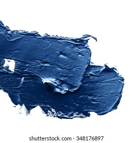 Blue  Oil Paint On A Palette