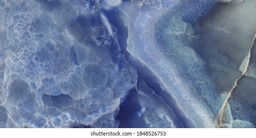 Blue Onyx Marble Texture. Blue Marble.