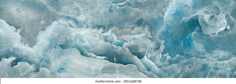Textura de mármore ônix azul, fundo abstrato